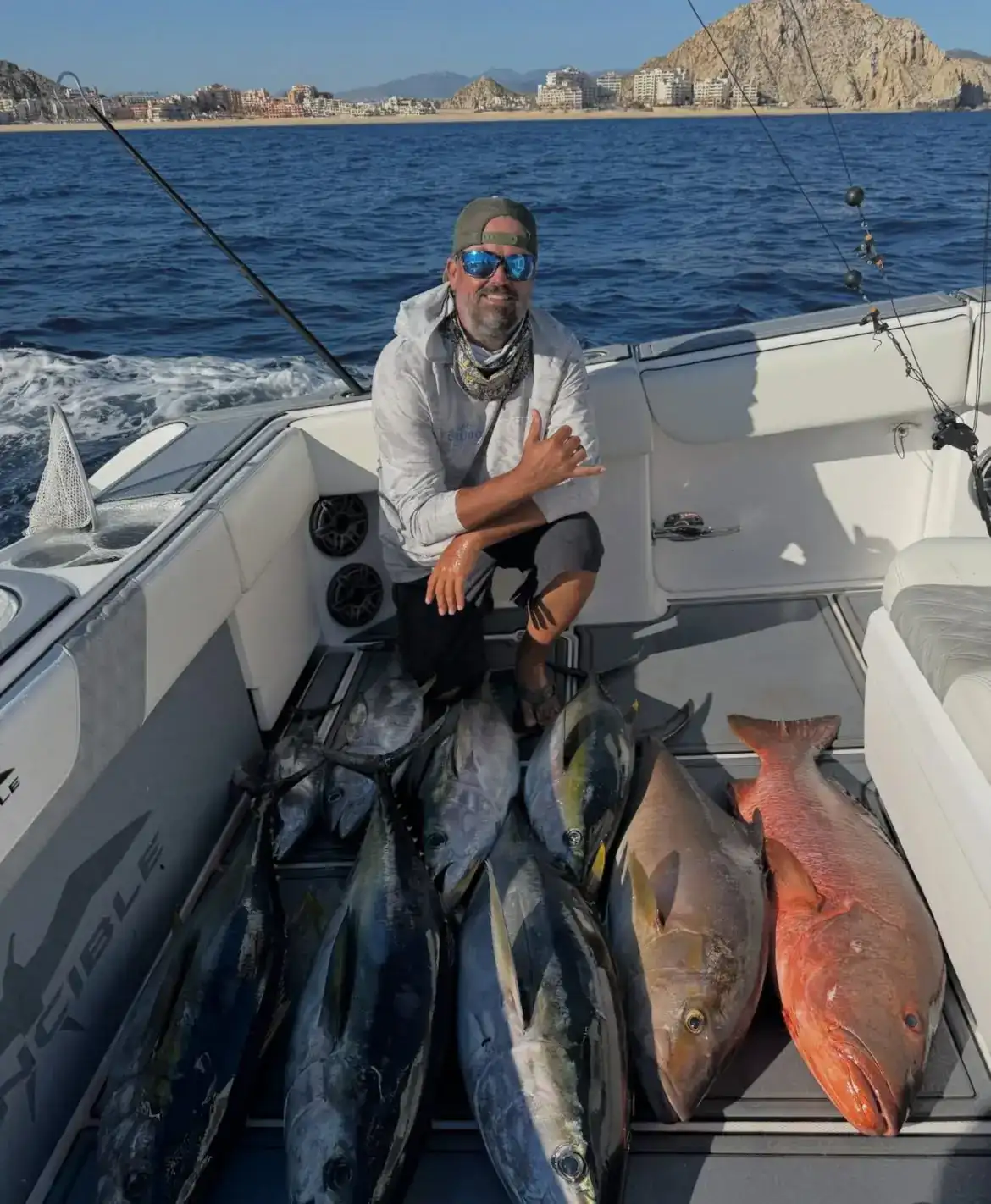 A day of tuna and snapper on deck in Los Cabos