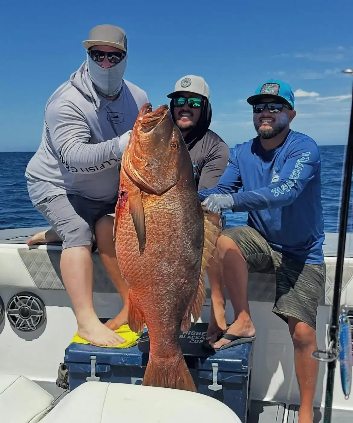 Cubera snapper caught fishing Los Cabos