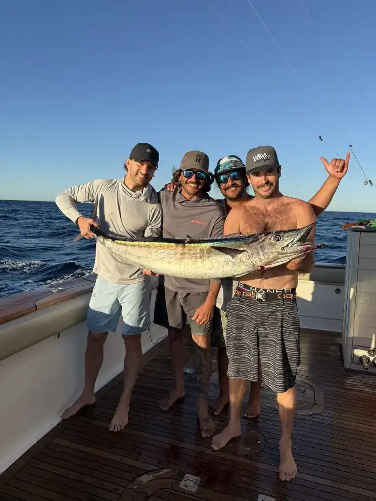 Wahoo on the dock after a Los Cabos charter