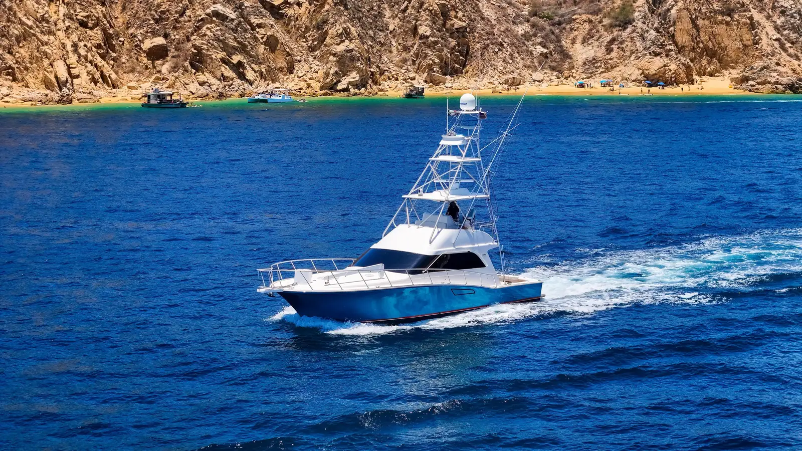 Tailchaser 48 ft Cabo Flybridge — Los Cabos fishing charter