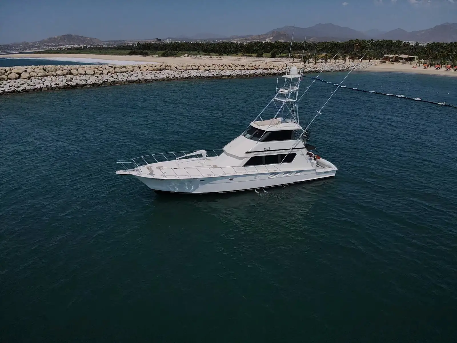 Wild in Sac 65 ft Hatteras — Los Cabos fishing charter