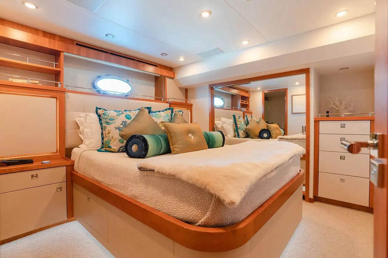 Aboard the Mardiosa yacht