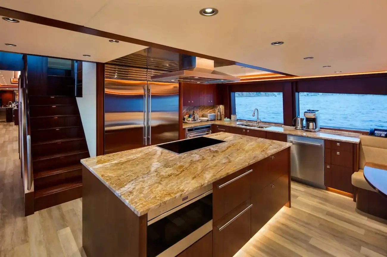 Aboard the Northern Dream yacht