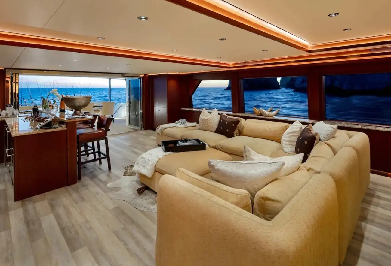 Aboard the Northern Dream yacht
