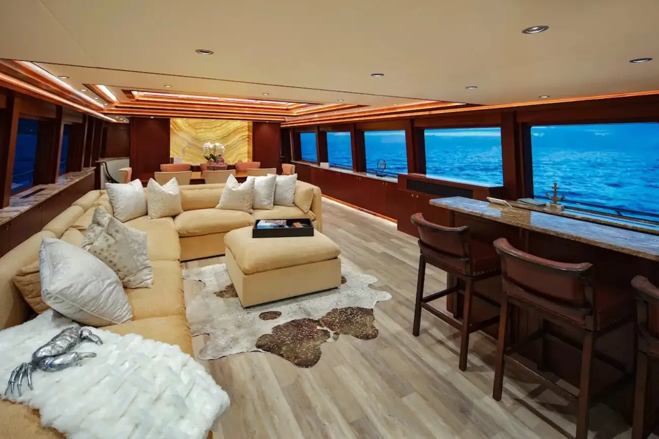 Aboard the Northern Dream yacht