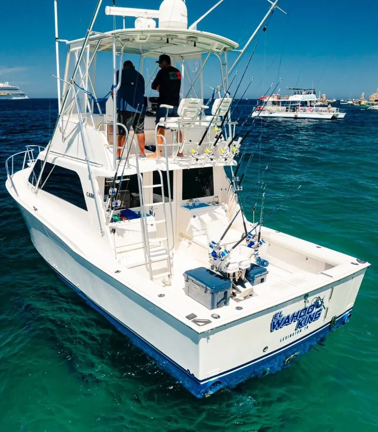 Wahoo King 35 ft Cabo Flybridge — Cabo San Lucas fishing charter