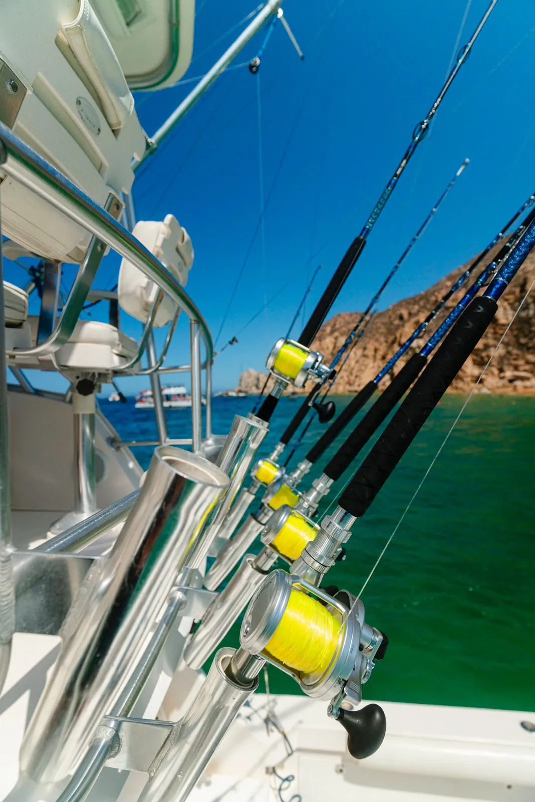 Wahoo King 35 ft Cabo Flybridge — Cabo San Lucas fishing charter